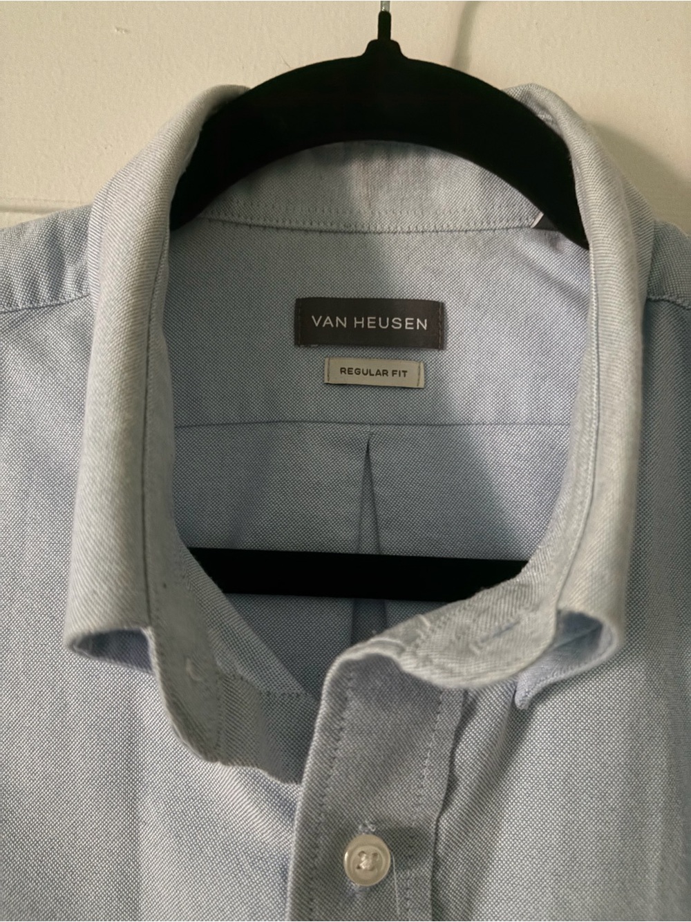 Van Heusen Light Blue Men's Dress Shirt - Regular Fit